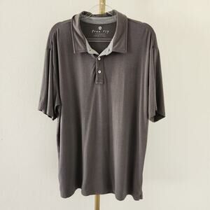 Free Fly Performance Bamboo Polo Shirt Mens Size XXL Charcoal Gray Short Sleeve